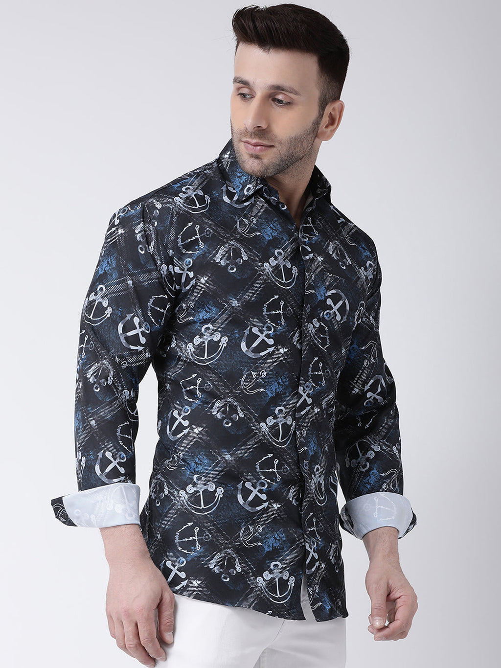 RIAG Multi color Men's Full Sleeves Printed Shirt - Distacart
