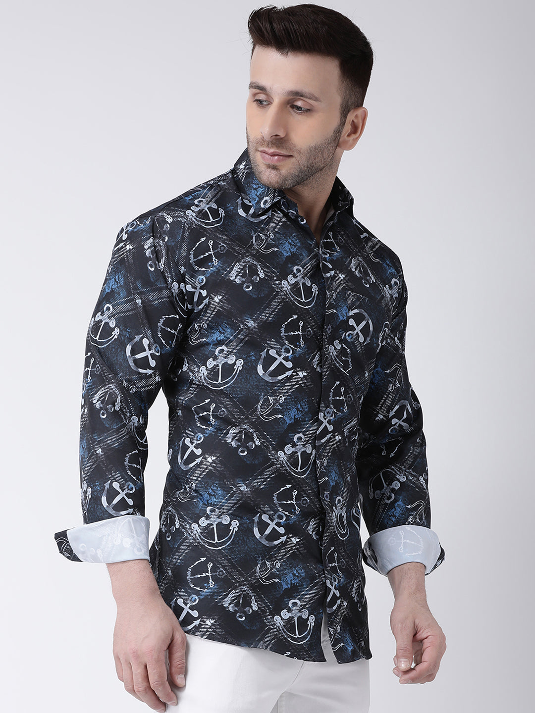 RIAG Multi color Men's Full Sleeves Printed Shirt - Distacart