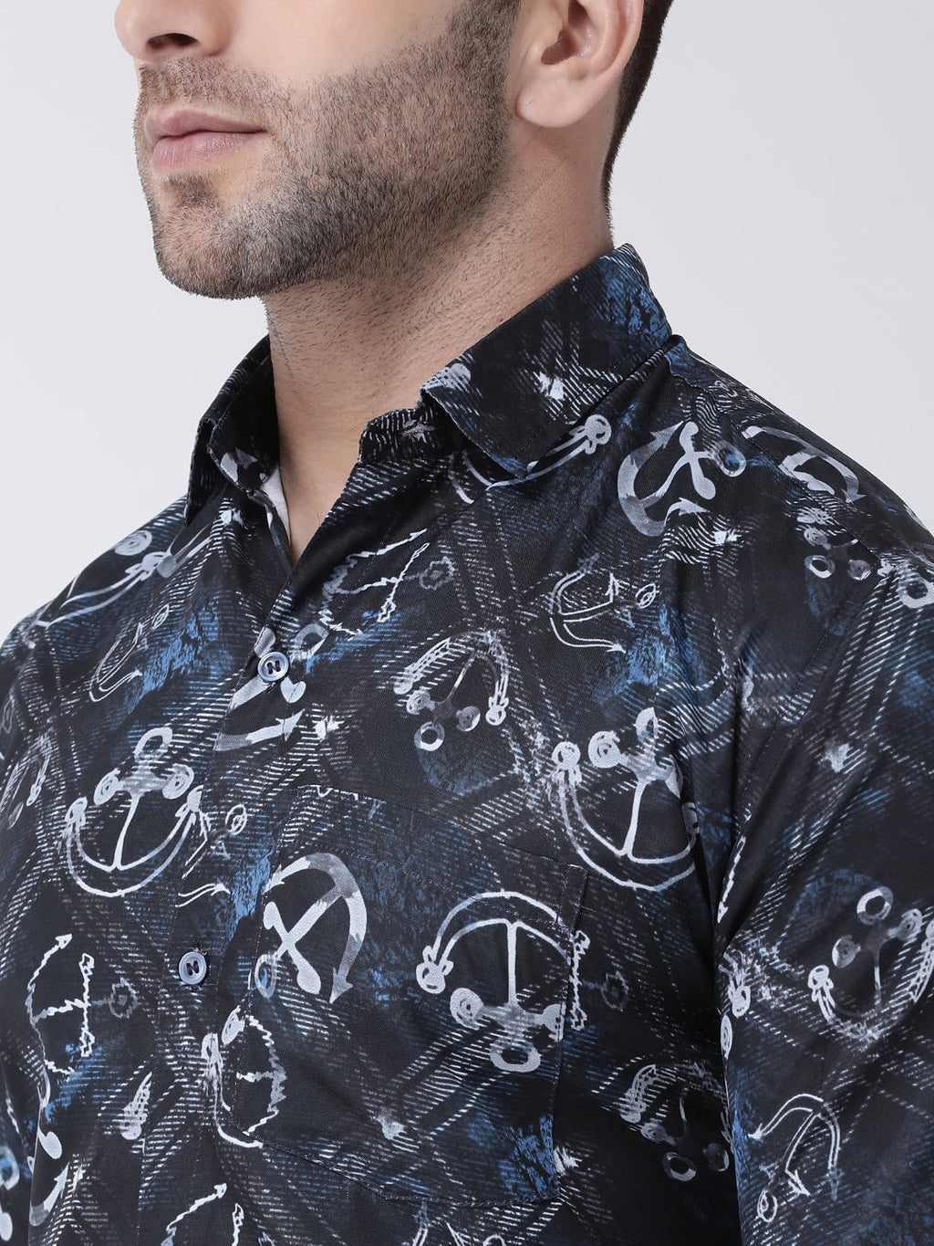 RIAG Multi color Men's Full Sleeves Printed Shirt - Distacart