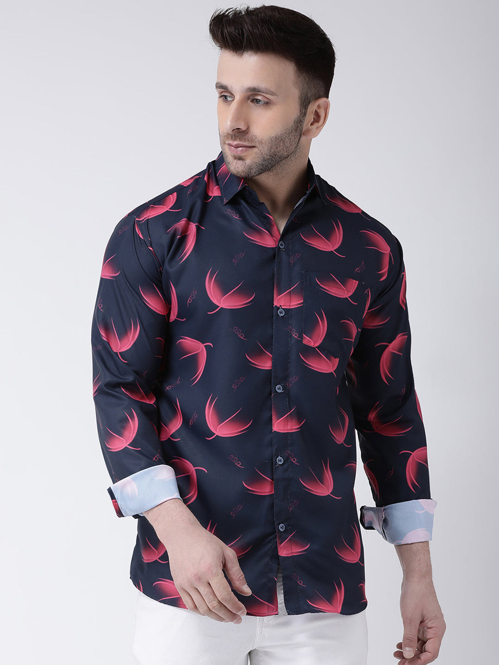 RIAG Multi color Men's Full Sleeves Printed Shirt - Distacart