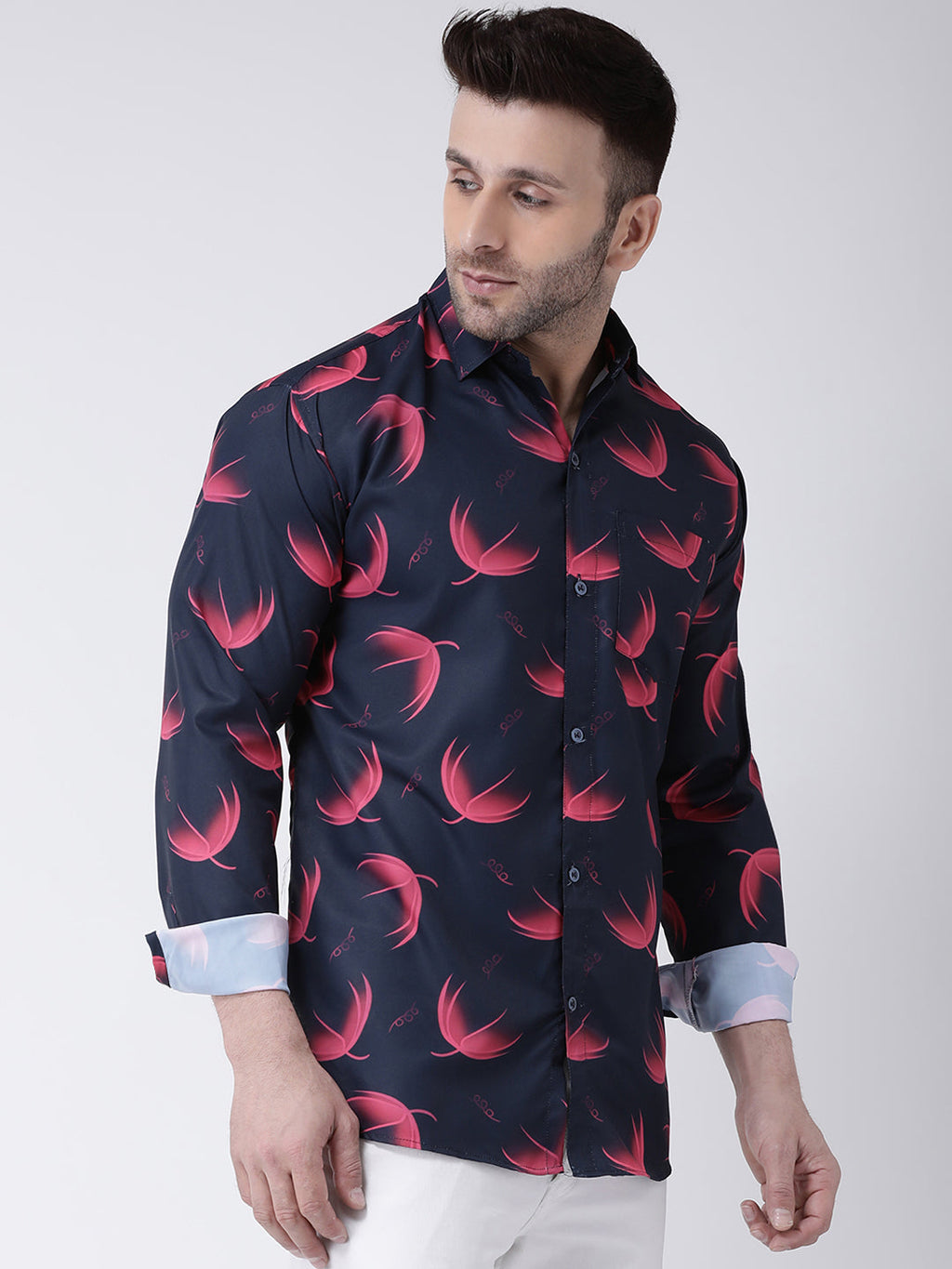 RIAG Multi color Men's Full Sleeves Printed Shirt - Distacart