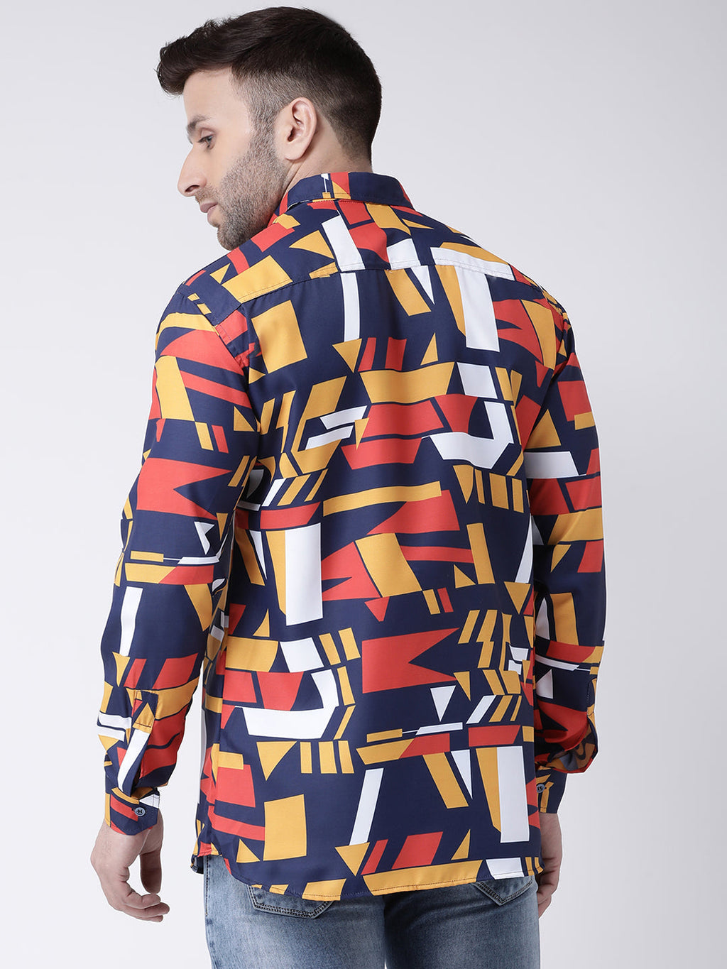 RIAG Multi color Men's Full Sleeves Printed Shirt - Distacart