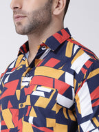 RIAG Multi color Men's Full Sleeves Printed Shirt - Distacart