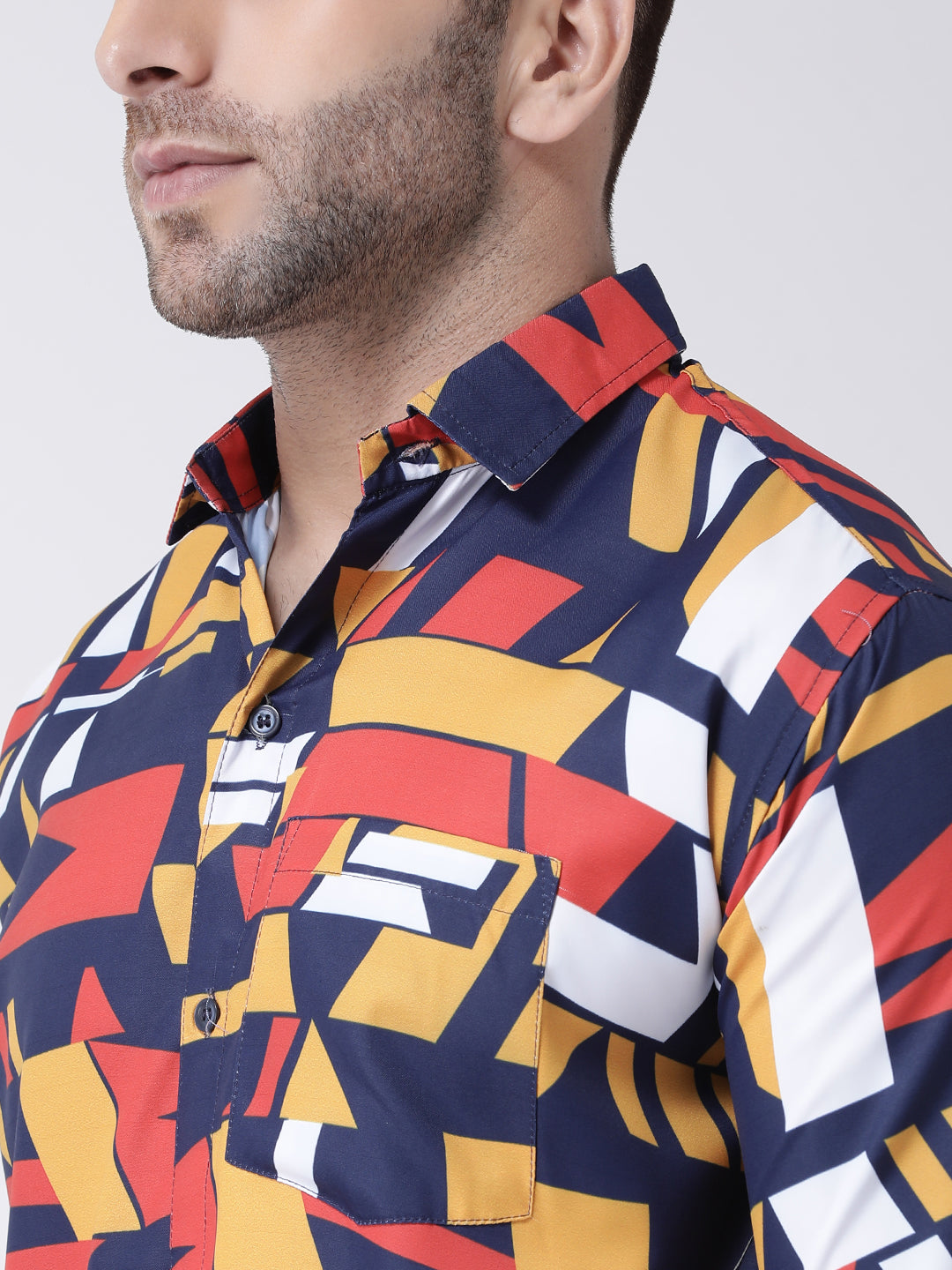 RIAG Multi color Men's Full Sleeves Printed Shirt - Distacart