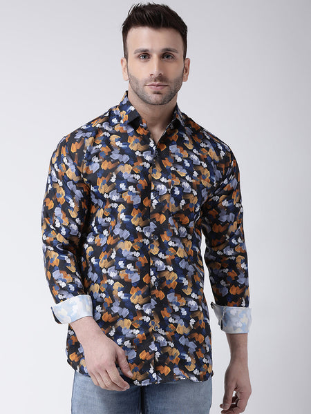 RIAG Multi color Men's Full Sleeves Printed Shirt
