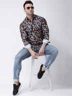 RIAG Multi color Men's Full Sleeves Printed Shirt - Distacart