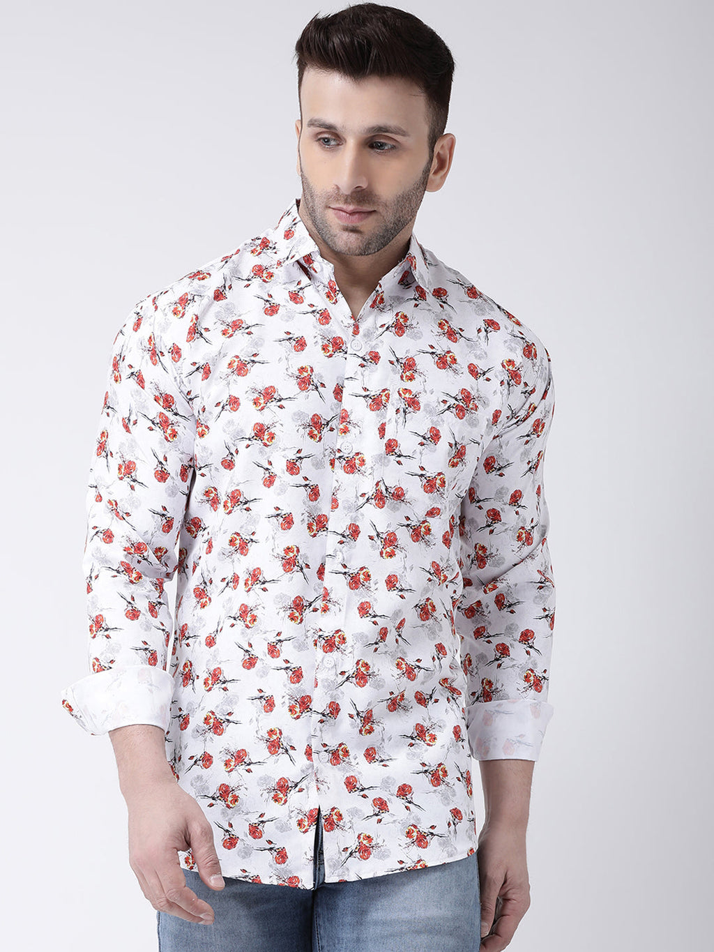 RIAG Multi color Men's Full Sleeves Printed Shirt - Distacart