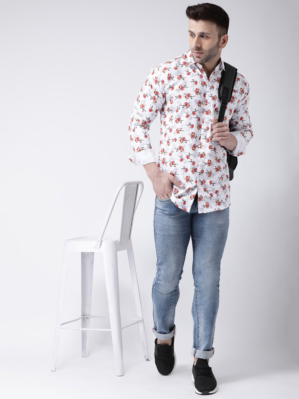 RIAG Multi color Men's Full Sleeves Printed Shirt - Distacart