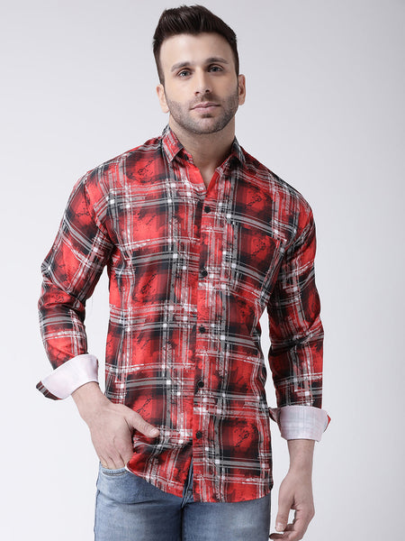RIAG Multi color Men's Full Sleeves Printed Shirt