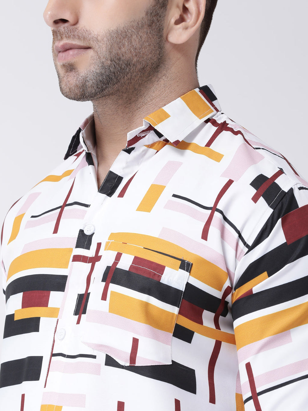 RIAG Multi color Men's Full Sleeves Printed Shirt - Distacart