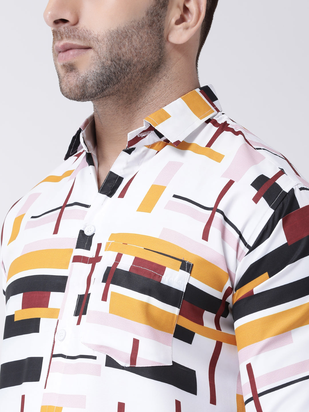 RIAG Multi color Men's Full Sleeves Printed Shirt - Distacart