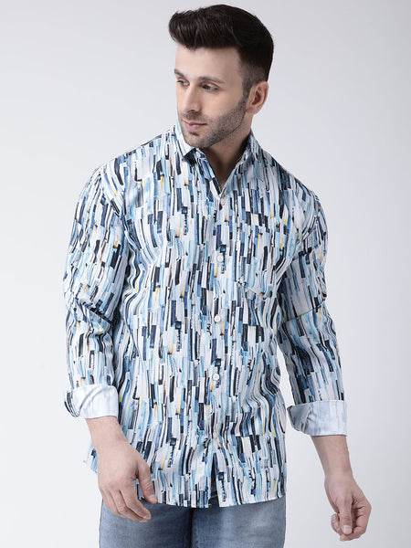 RIAG Multi color Men's Full Sleeves Printed Shirt