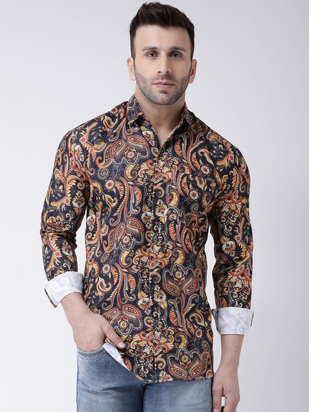 RIAG Multi color Men's Full Sleeves Printed Shirt