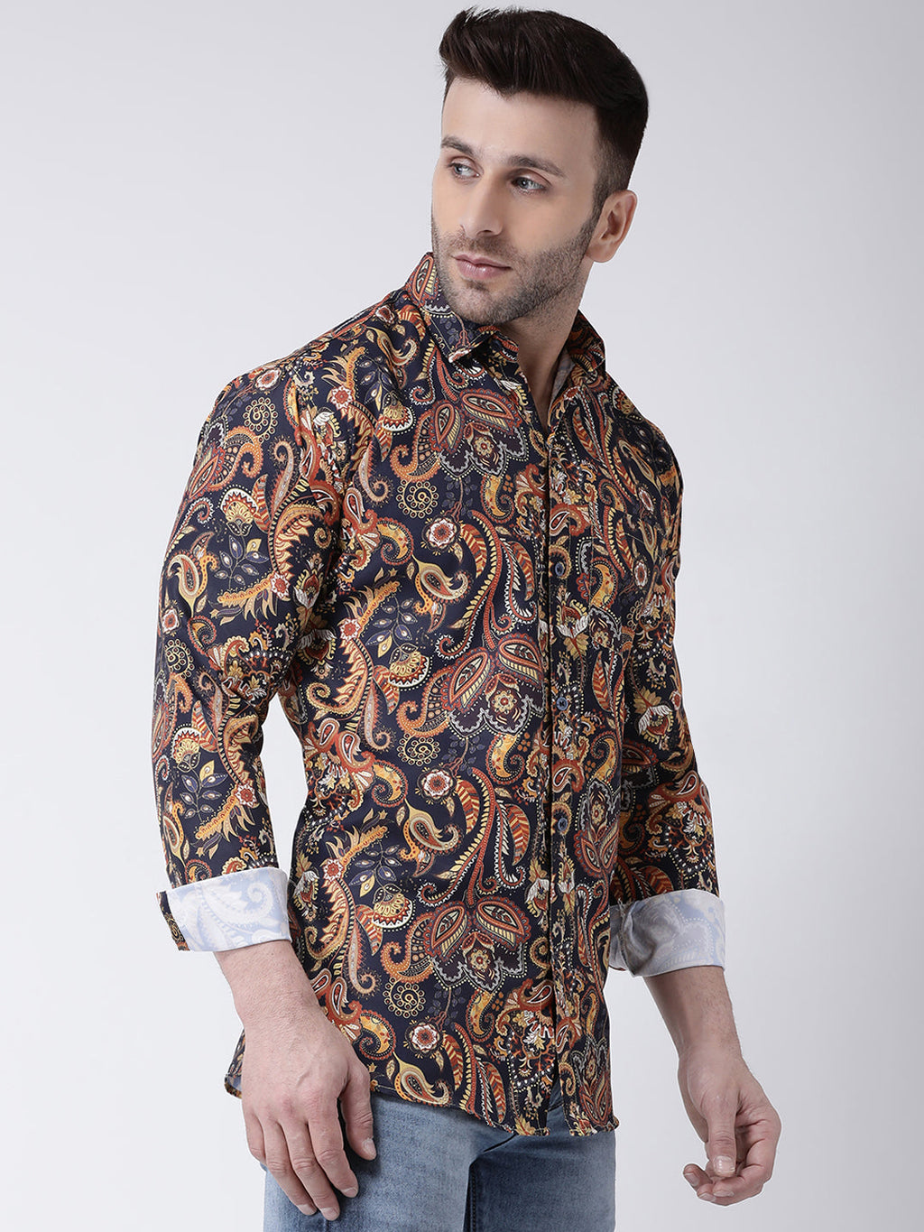 RIAG Multi color Men's Full Sleeves Printed Shirt - Distacart