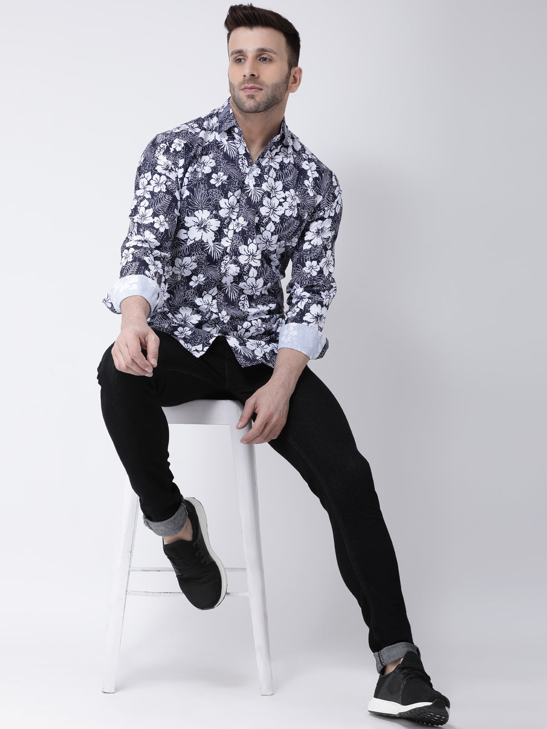 RIAG Multi color Men's Full Sleeves Printed Shirt - Distacart