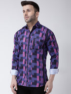 RIAG Multi color Men's Full Sleeves Printed Shirt - Distacart
