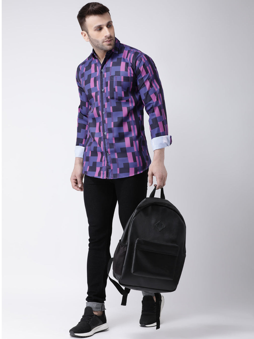 RIAG Multi color Men's Full Sleeves Printed Shirt - Distacart