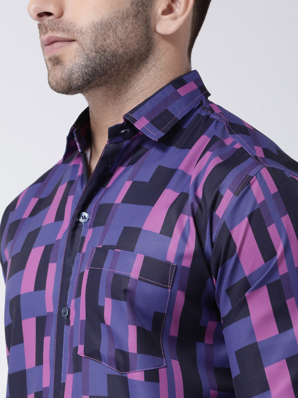 RIAG Multi color Men's Full Sleeves Printed Shirt - Distacart