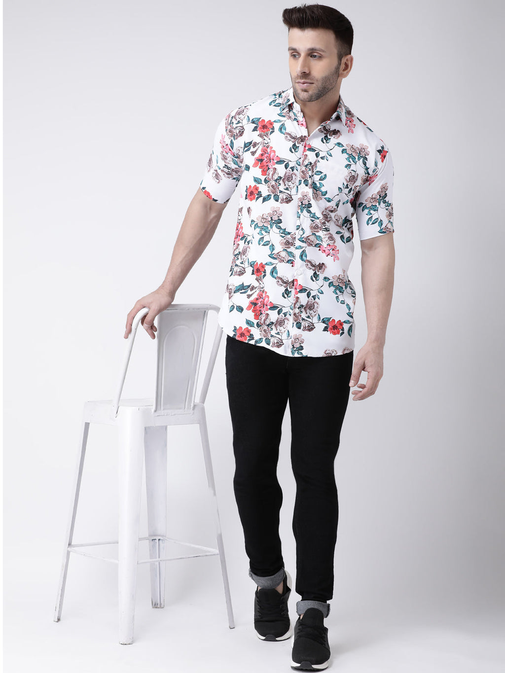 RIAG Multi color Men's Half Sleeves Printed Shirt - Distacart