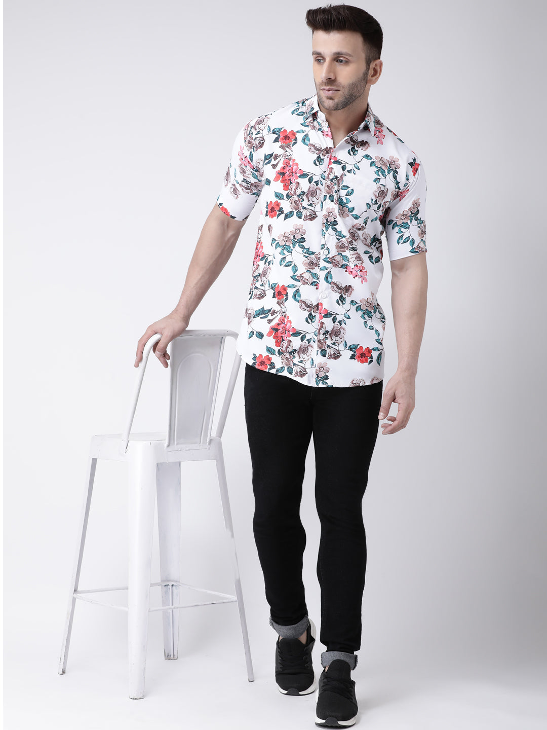 RIAG Multi color Men's Half Sleeves Printed Shirt - Distacart
