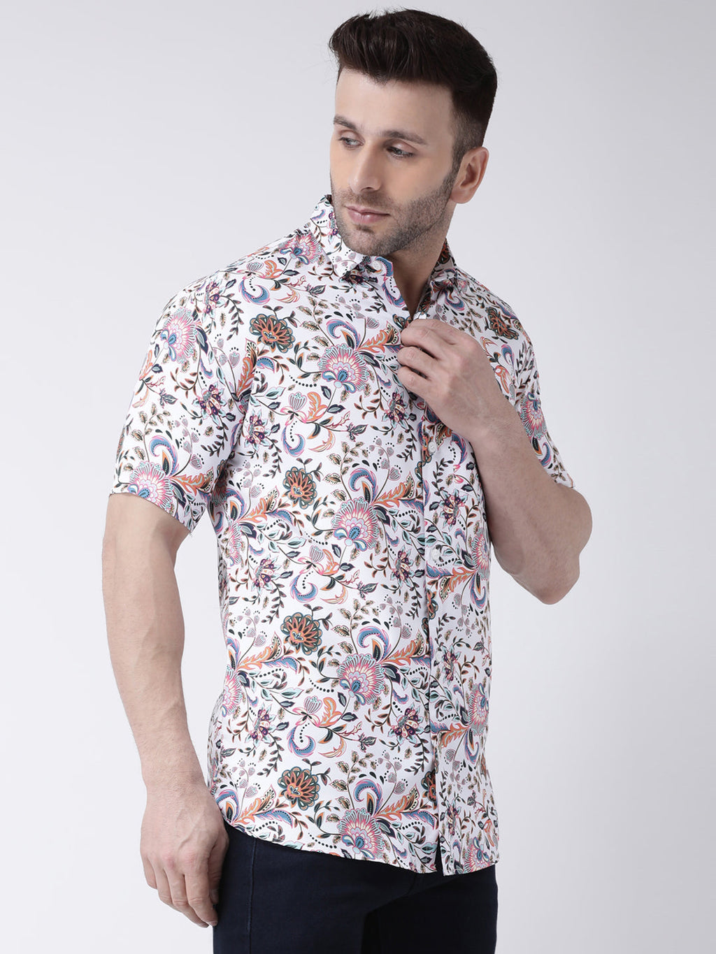 RIAG Multi color Men's Half Sleeves Printed Shirt - Distacart