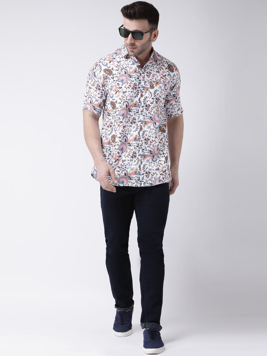 RIAG Multi color Men's Half Sleeves Printed Shirt - Distacart