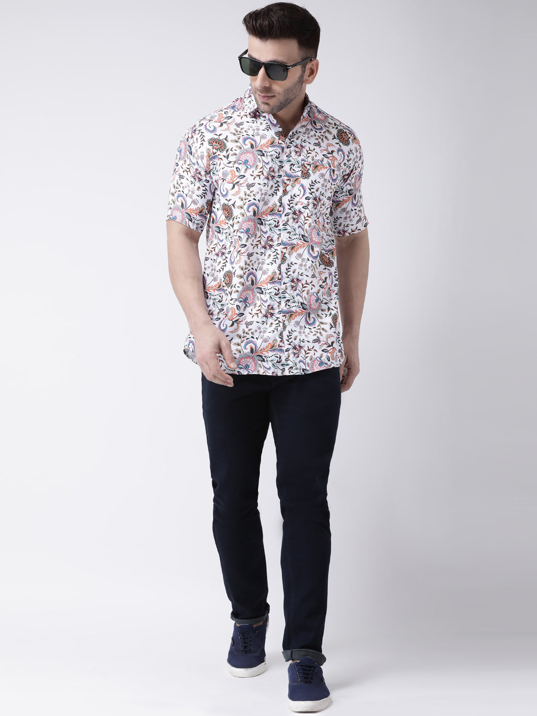 RIAG Multi color Men's Half Sleeves Printed Shirt - Distacart