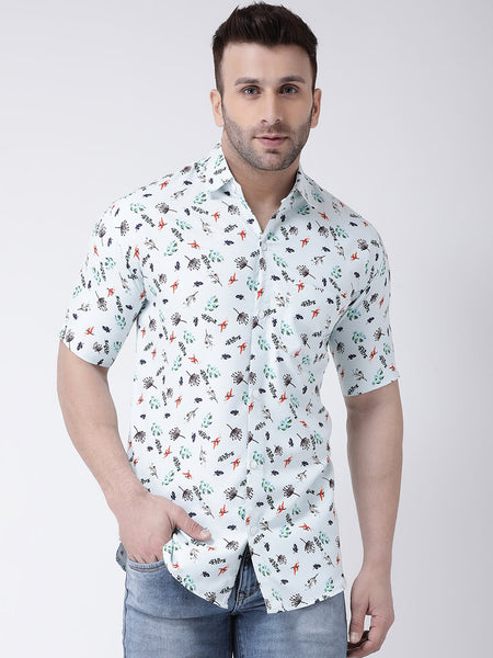 RIAG Multi color Men's Half Sleeves Printed Shirt