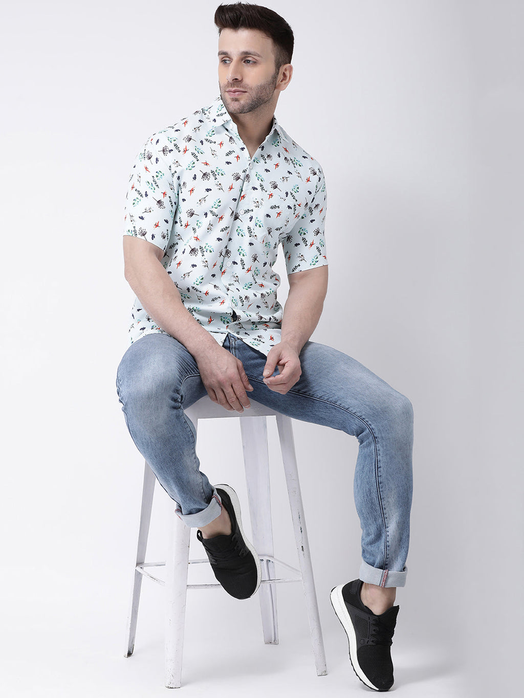 RIAG Multi color Men's Half Sleeves Printed Shirt - Distacart