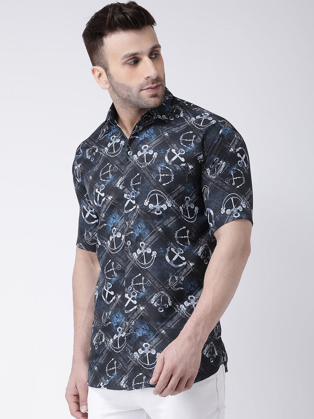 RIAG Multi color Men's Half Sleeves Printed Shirt - Distacart