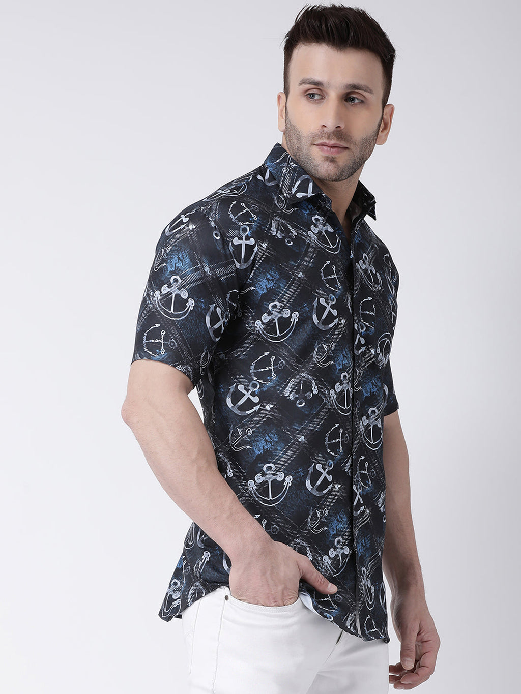 RIAG Multi color Men's Half Sleeves Printed Shirt - Distacart