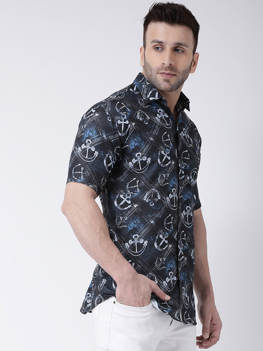 RIAG Multi color Men's Half Sleeves Printed Shirt - Distacart