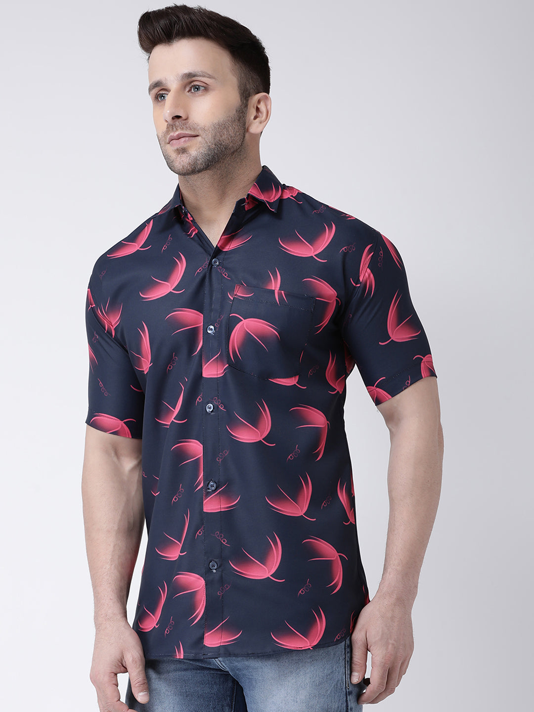RIAG Multi color Men's Half Sleeves Printed Shirt - Distacart