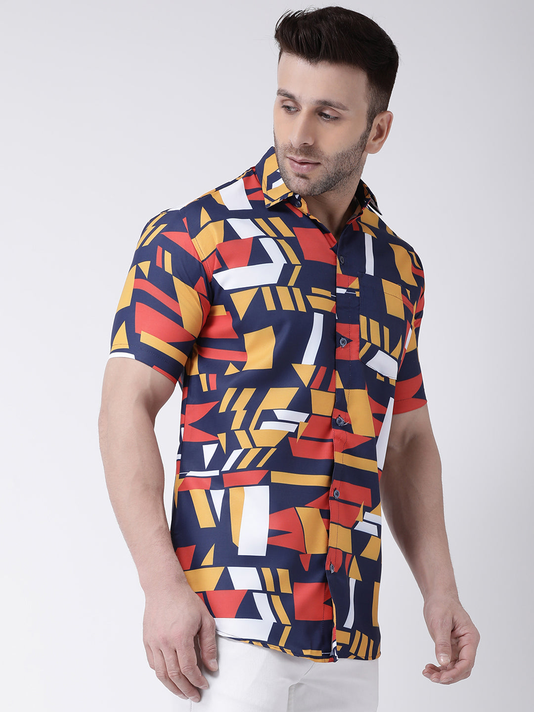 RIAG Multi color Men's Half Sleeves Printed Shirt - Distacart
