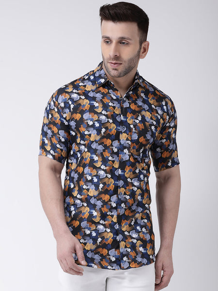 RIAG Multi color Men's Half Sleeves Printed Shirt