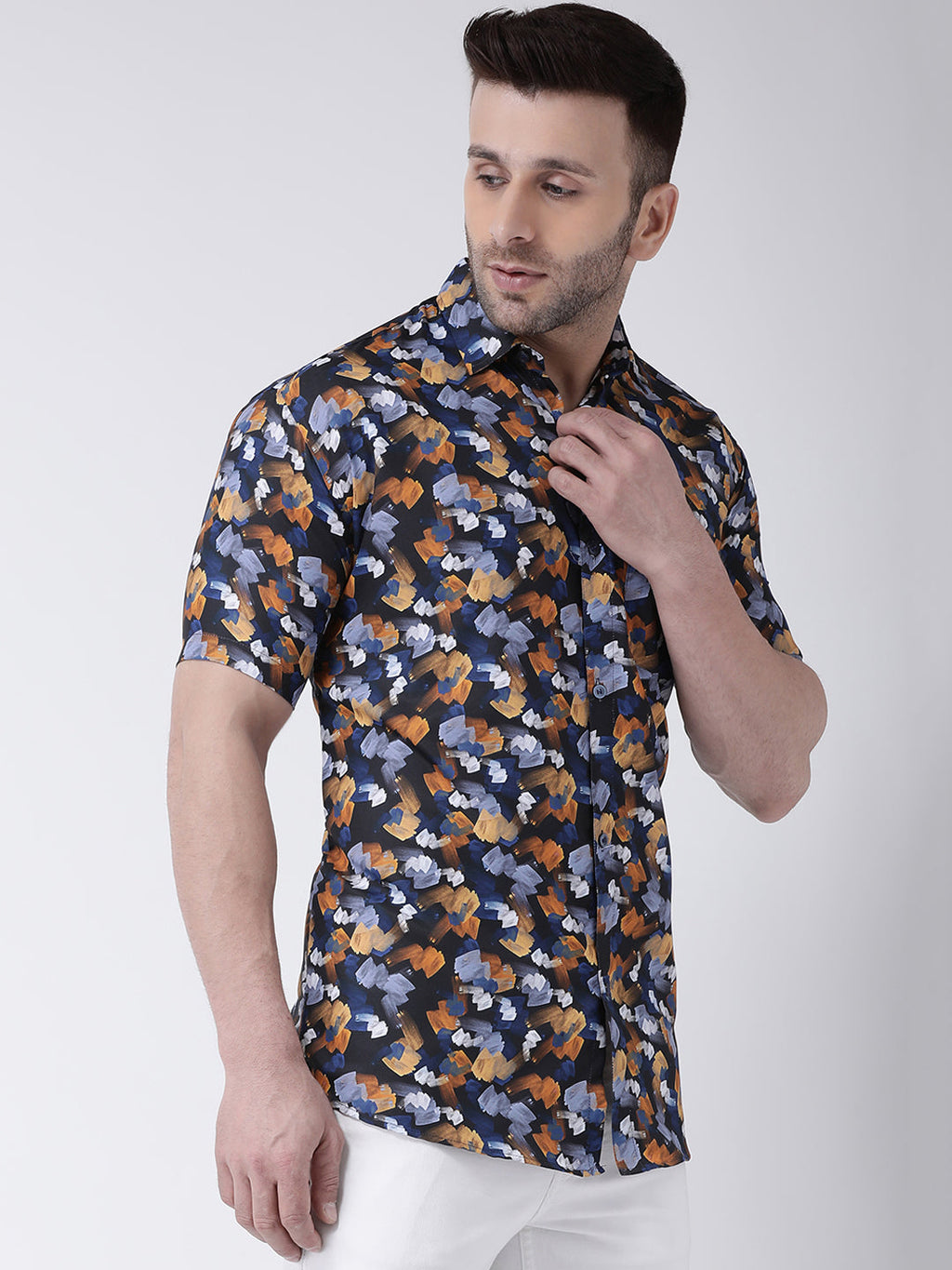 RIAG Multi color Men's Half Sleeves Printed Shirt - Distacart