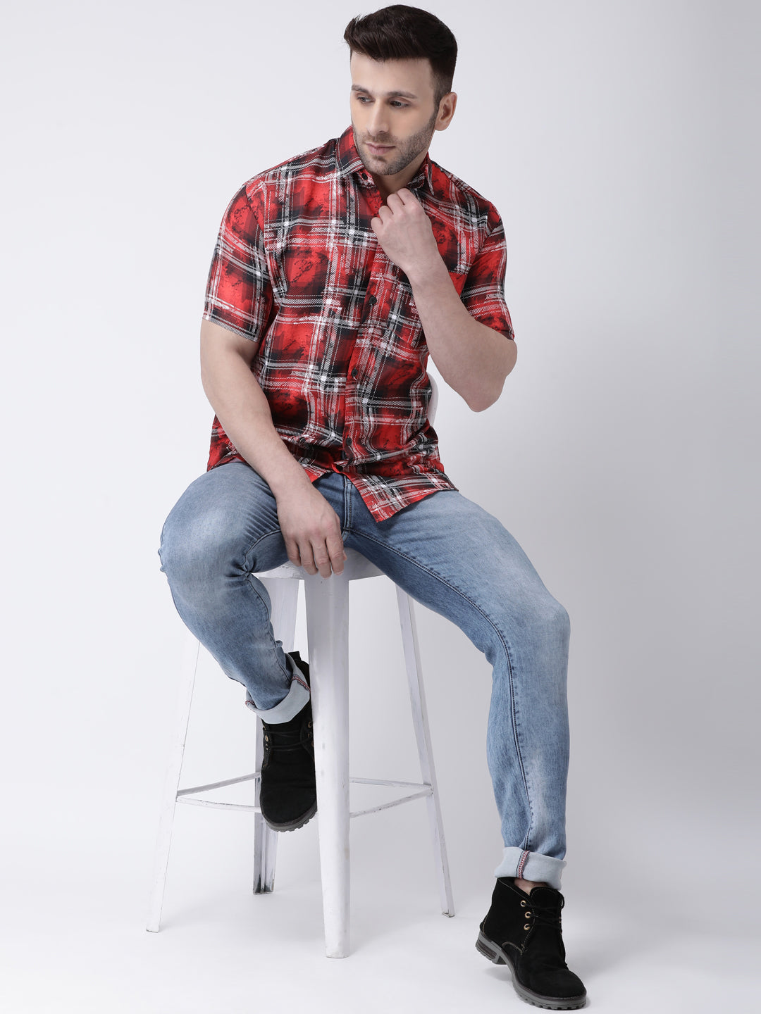 RIAG Multi color Men's Half Sleeves Printed Shirt - Distacart