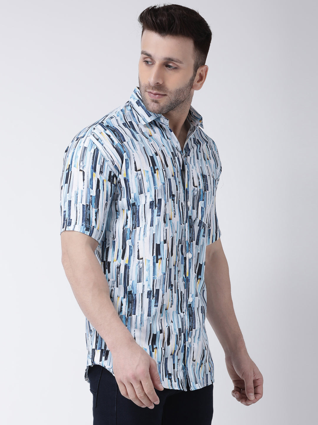 RIAG Multi color Men's Half Sleeves Printed Shirt - Distacart