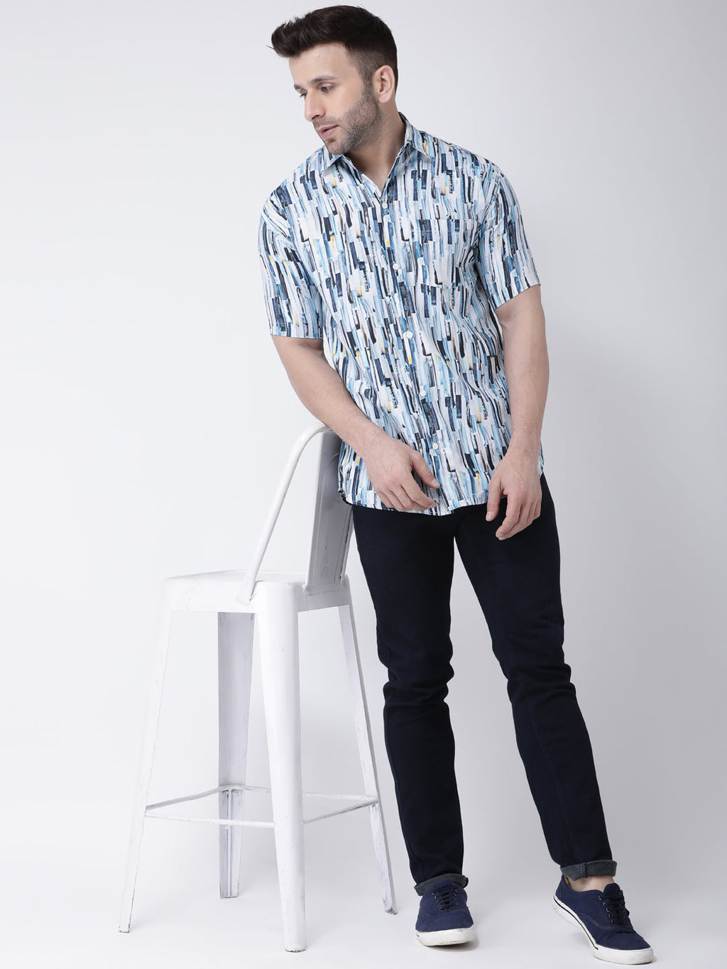 RIAG Multi color Men's Half Sleeves Printed Shirt - Distacart