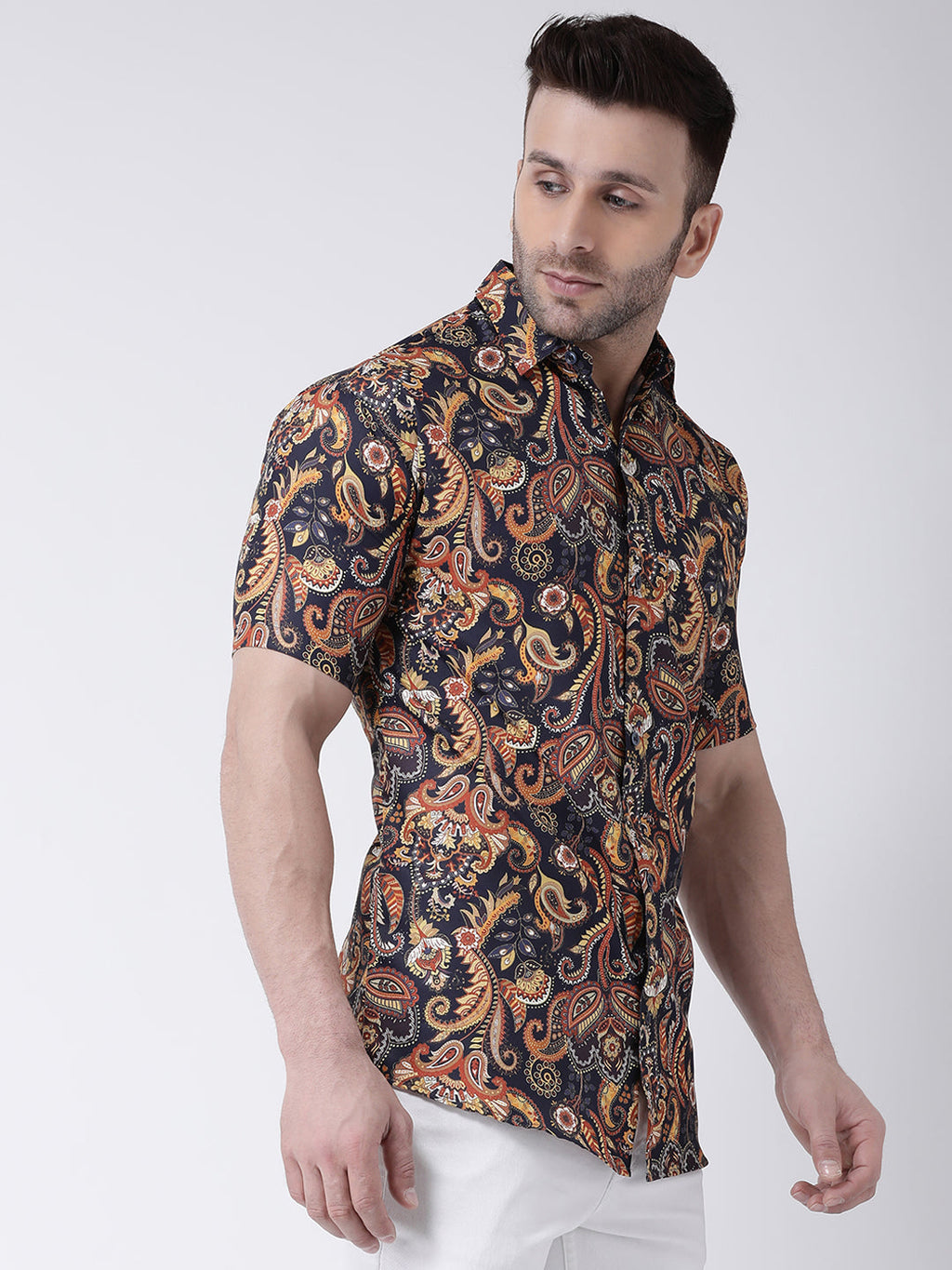 RIAG Multi color Men's Half Sleeves Printed Shirt - Distacart