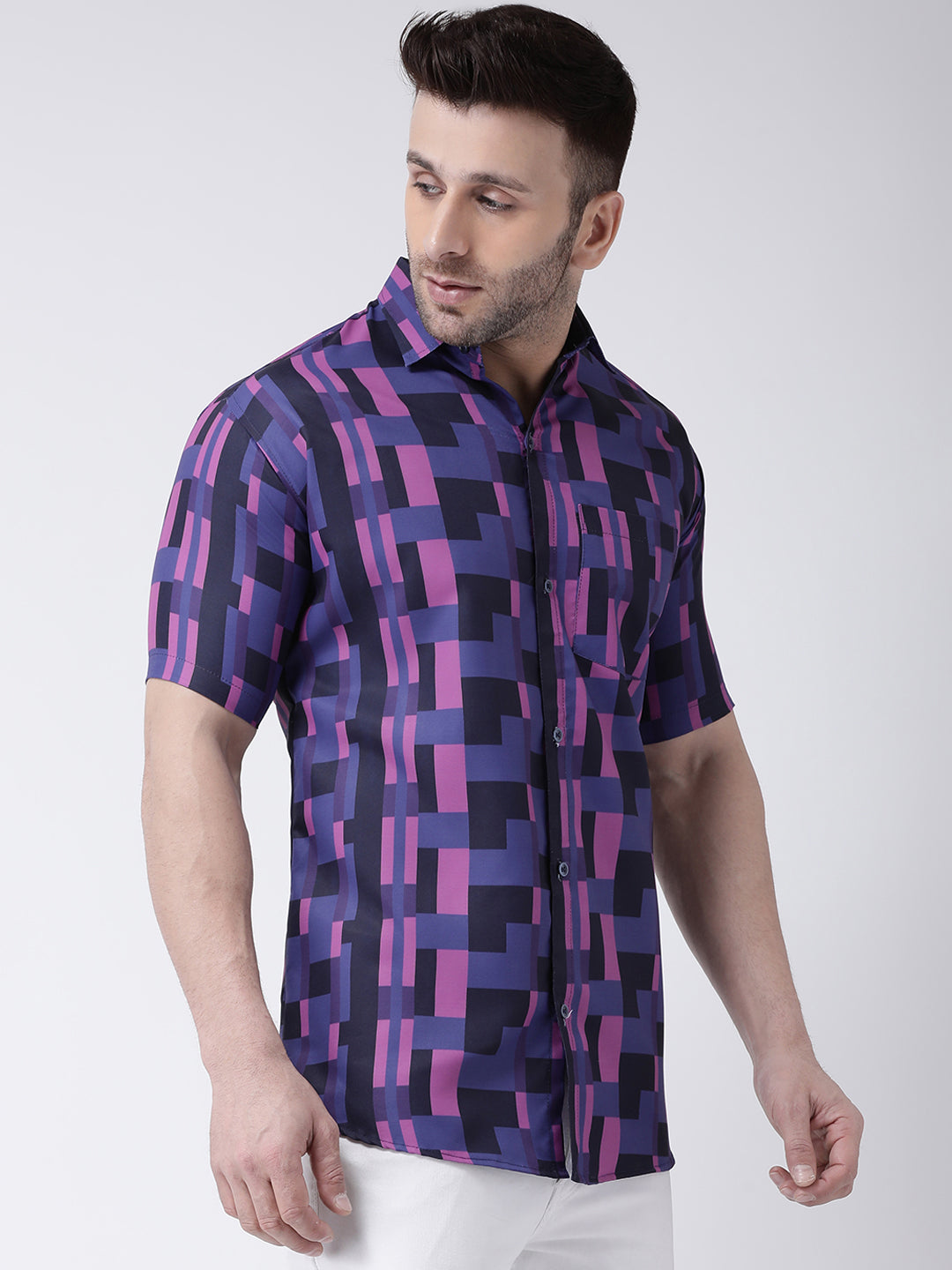 RIAG Multi color Men's Half Sleeves Printed Shirt - Distacart