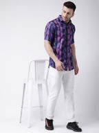 RIAG Multi color Men's Half Sleeves Printed Shirt - Distacart