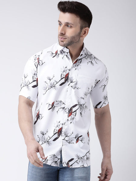 RIAG Multi color Men's Half Sleeves Printed Shirt