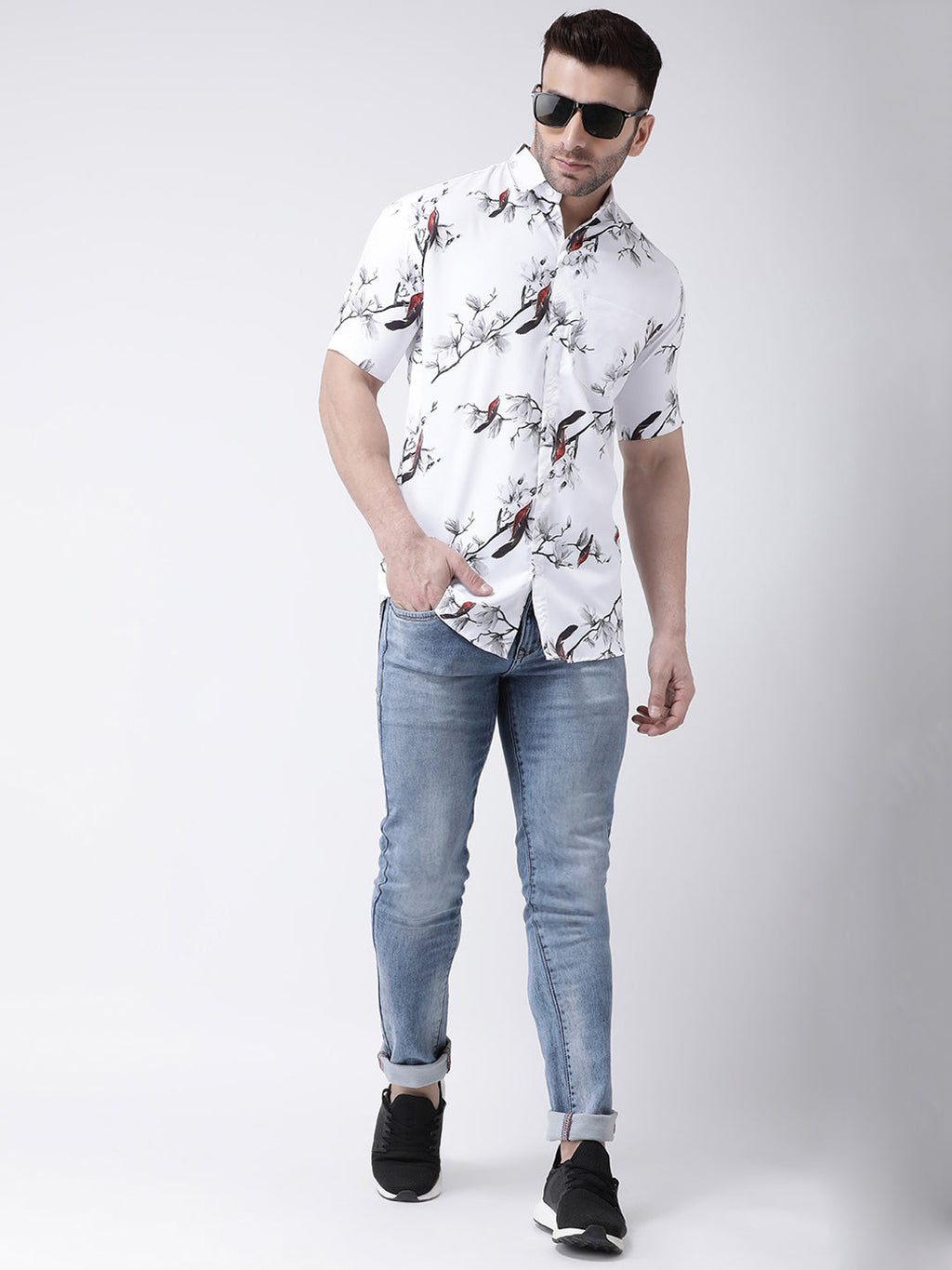 RIAG Multi color Men's Half Sleeves Printed Shirt - Distacart