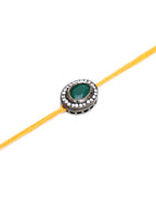 Designer kundan Rakhi - Ruby Raang - Distacart