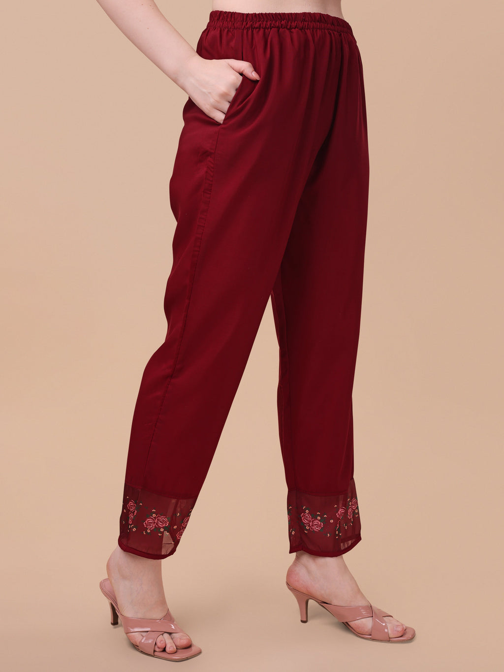 Embroidered Kurta With Pant & Dupatta Set, Multicolor - Hiral Fashion - Distacart