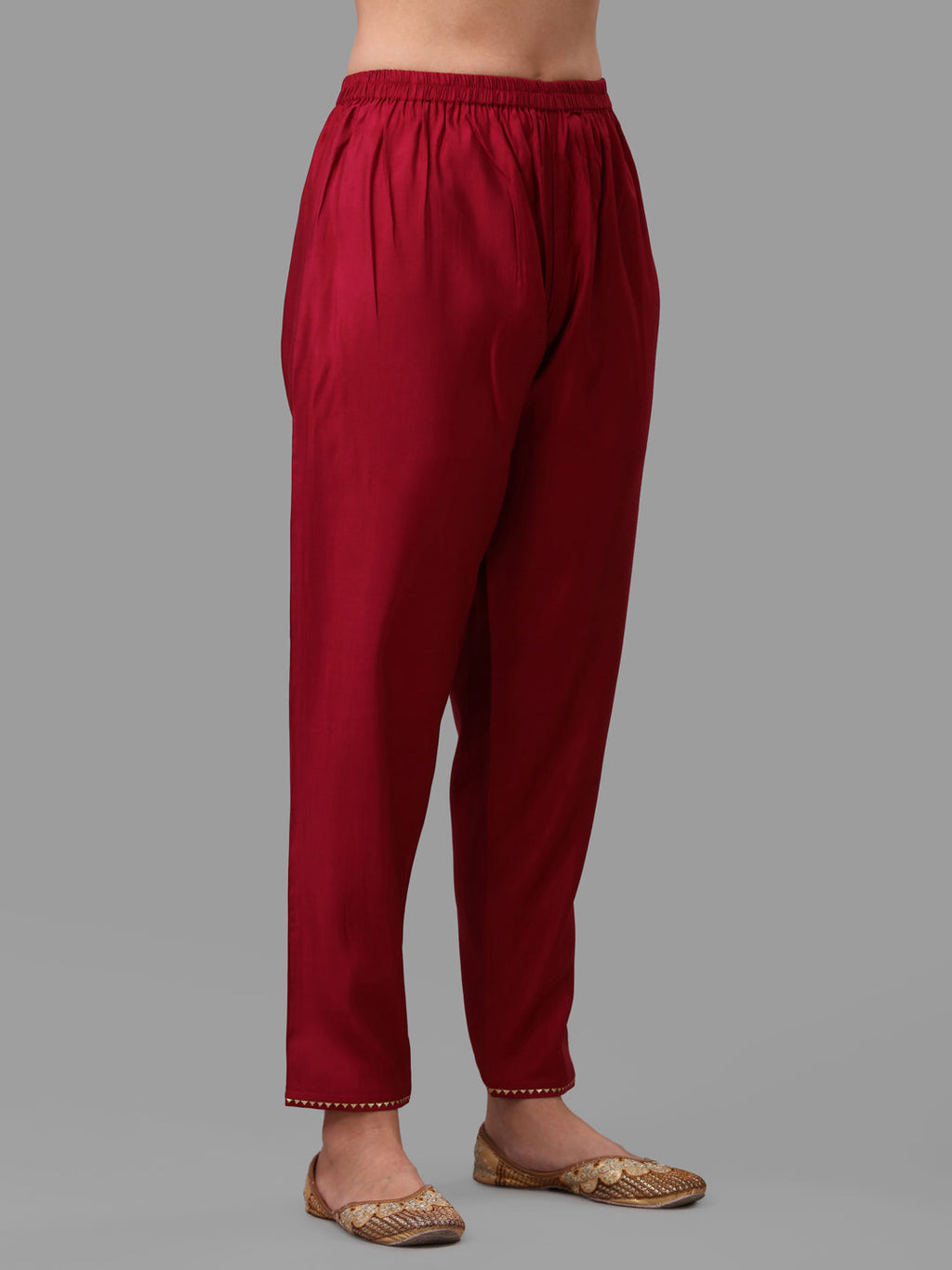 Fuchisia Embroidered Kurta Pant & Dupatta Set, Multicolor - Hiral Fashion - Distacart