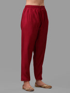 Fuchisia Embroidered Kurta Pant & Dupatta Set, Multicolor - Hiral Fashion - Distacart