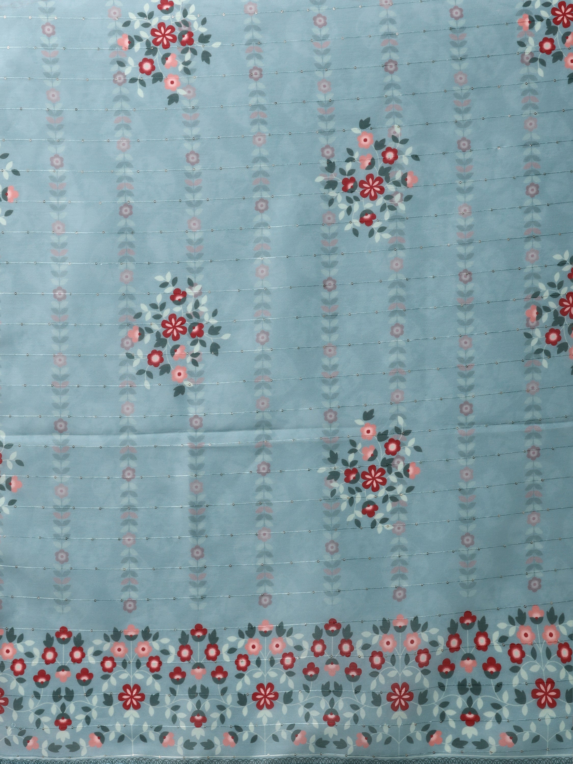 Blue Embroidered Kurta Pant & Dupatta Set, Multicolor - Hiral Fashion