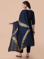 Embroidered Kurta , Pant & Dupatta Set, Multicolor - Hiral Fashion - Distacart